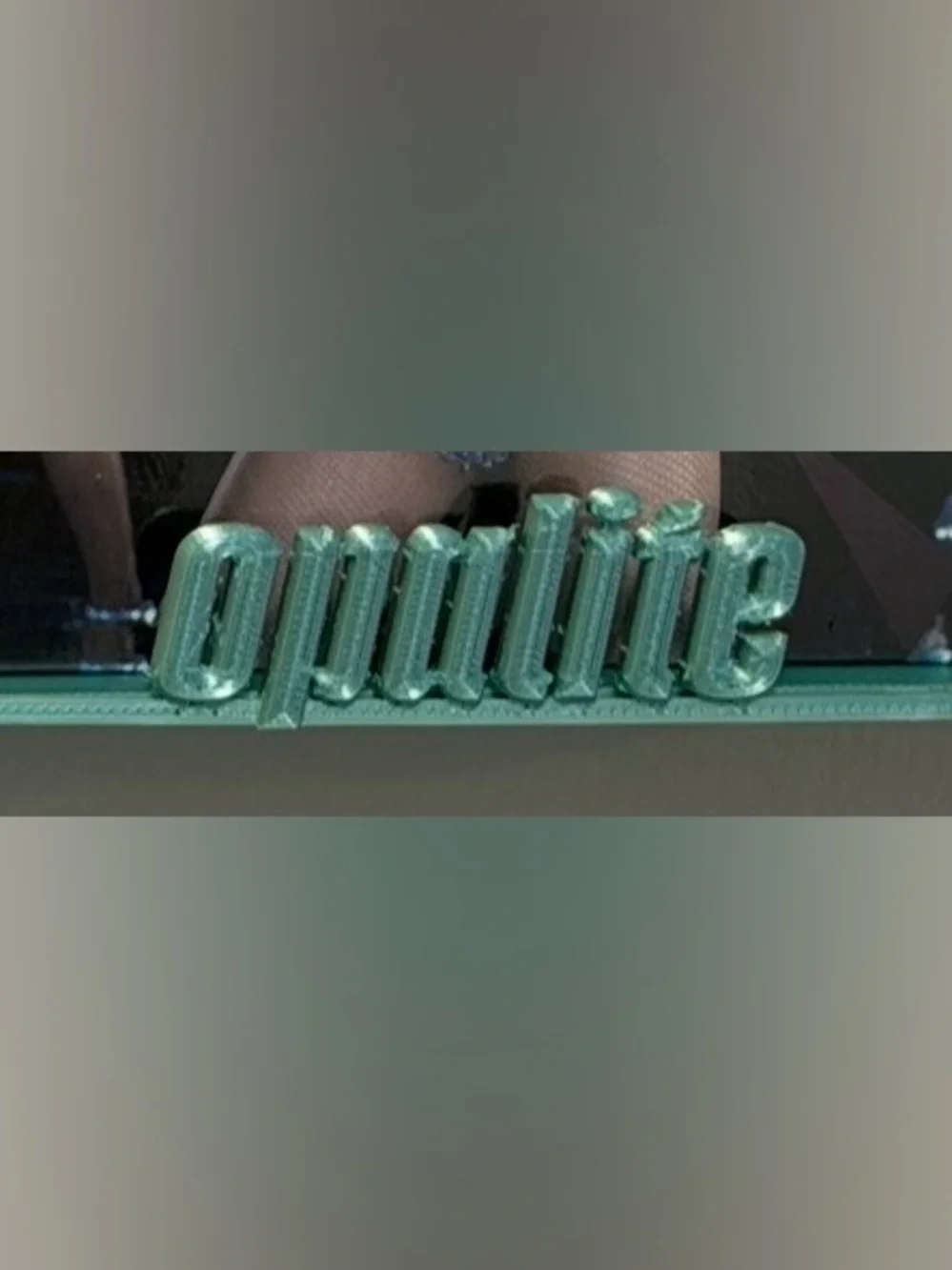 Opalite aqua “opal” 7” vinyl holder